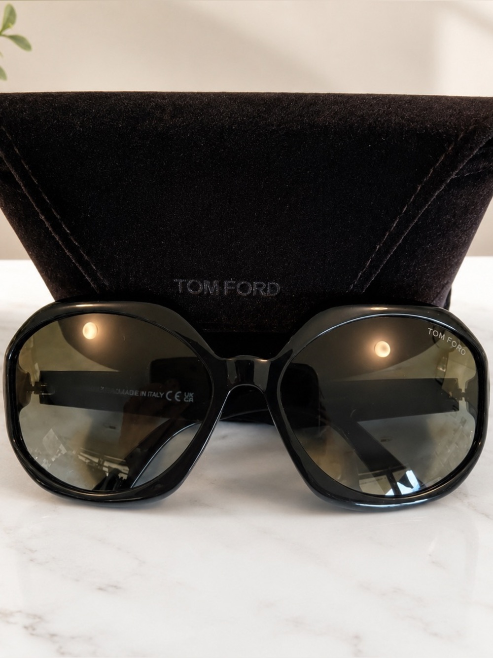 Tom Ford Black Sunglasses NWT and Case